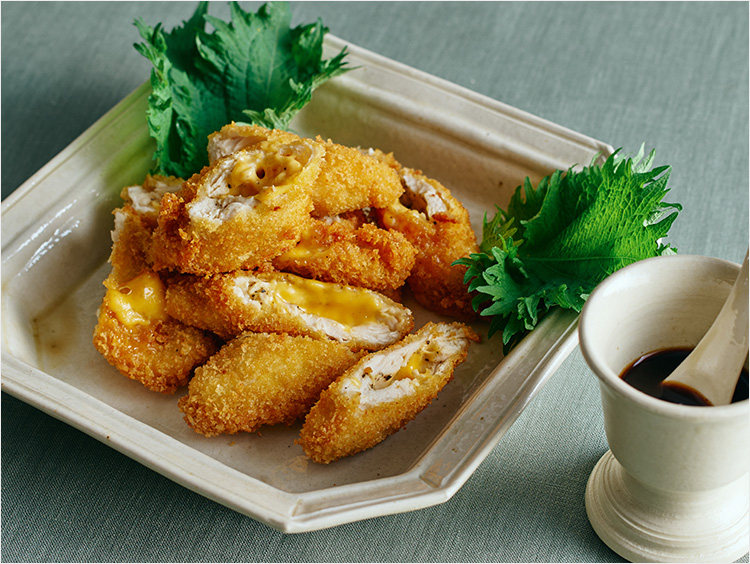 鶏ささみのチーズフライ出来上がりイメージ
