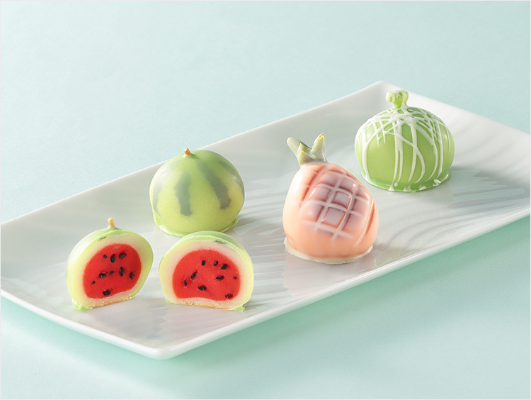 ＜菓匠花見＞すいか白鷺宝／パイナップル白鷺宝／メロン白鷺宝