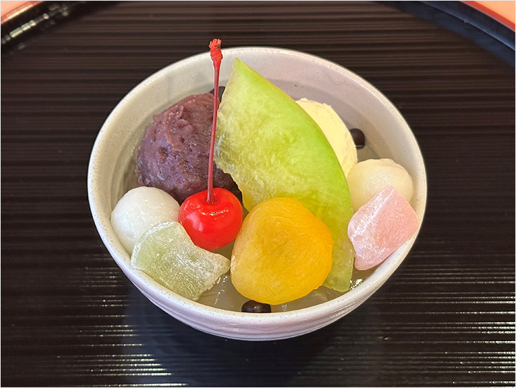 <四季茶寮 えど>クリームあんみつ