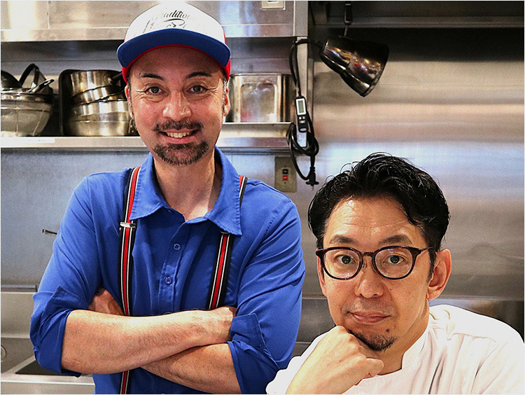 ＜Mio bar コッチネッラ・ドーロ＞本山コラード武氏（左）・林祐司氏（右）