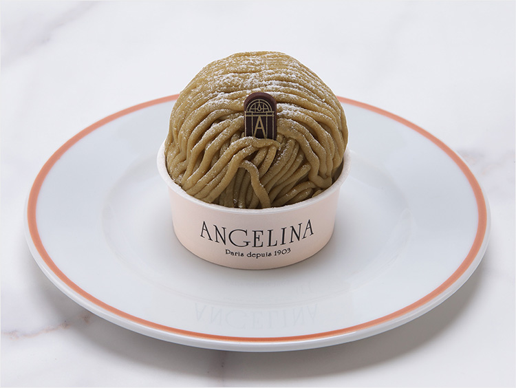 ＜アンジェリーナ＞ほうじ茶モンブラン
