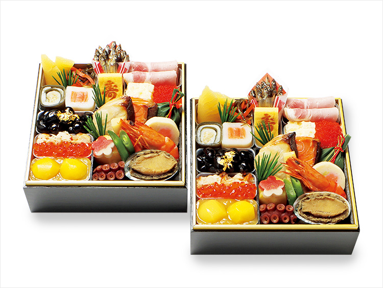 <京・料亭 わらびの里>和風料亭おせち個食二折