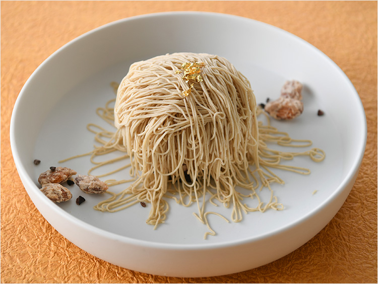 <グリーンイタリアントルチャ>和栗の生絞り錦糸モンブラン